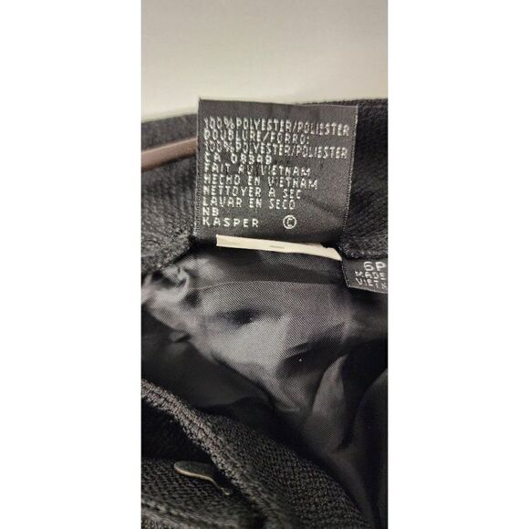 Kasper Petite Polyester Grey Office Pants Size 6P - Picture 4 of 9